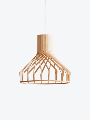 Lustre en bois massif